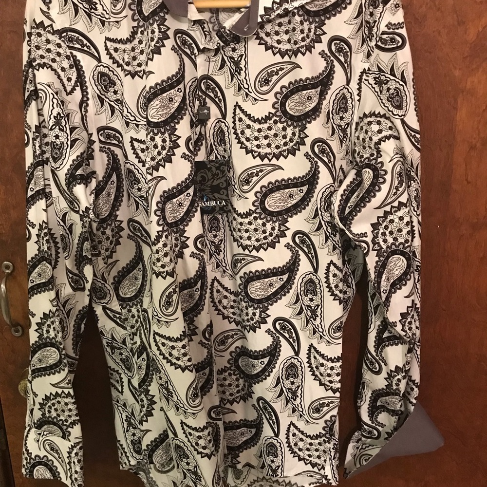 Sambuca Men’s Paisley Dress Shirt